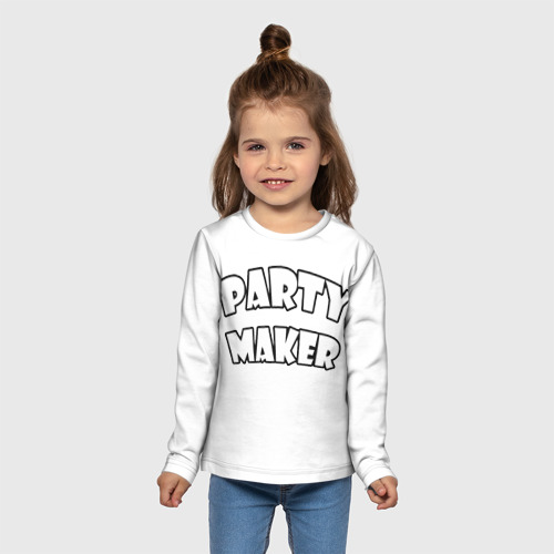 Детский лонгслив 3D Патимейкер Partymaker, цвет 3D печать - фото 5