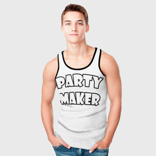 Мужская майка 3D Патимейкер Partymaker, цвет 3D печать - фото 5