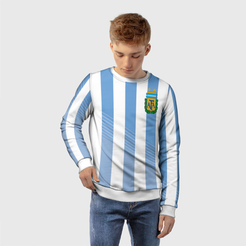 Детский свитшот 3D Сборная Аргентины по футболу - фото 3