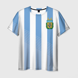 Мужская футболка 3D Сборная Аргентины по футболу
