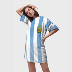 Платье-футболка 3D Сборная Аргентины по футболу - фото 2