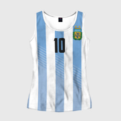 Женская майка 3D Месси - сборная Аргентины