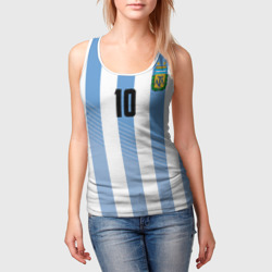 Женская майка 3D Месси - сборная Аргентины - фото 2