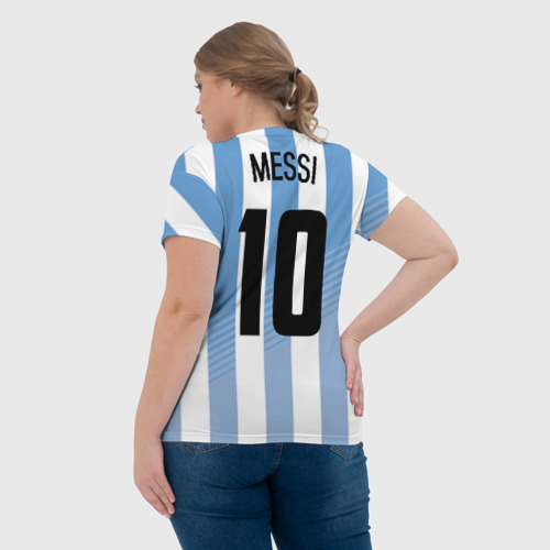 Женская футболка 3D Месси - сборная Аргентины - фото 7