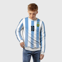 Детский свитшот 3D Месси - сборная Аргентины - фото 2