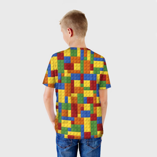 Детская футболка 3D Конструктор Лего, цвет 3D печать - фото 4