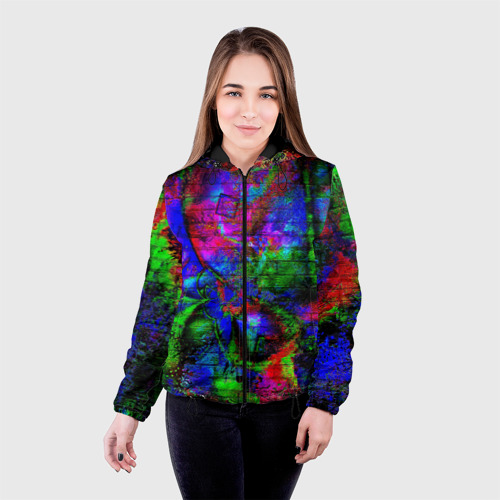 Женская куртка 3D Graffiti, цвет черный - фото 3