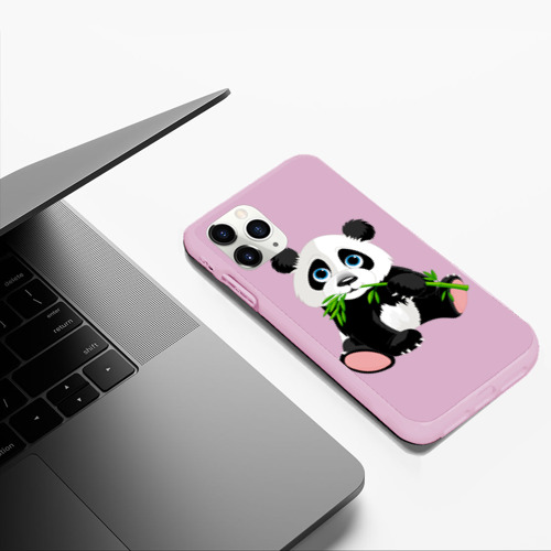 Чехол для iPhone 11 Pro Max матовый Пандочка, цвет розовый - фото 5