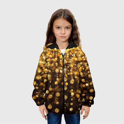 Детская куртка 3D Золотой дождь, цвет черный - фото 4