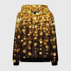 Мужская толстовка 3D Золотой дождь