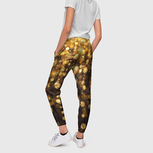 Женские брюки 3D Золотой дождь, цвет 3D печать - фото 4