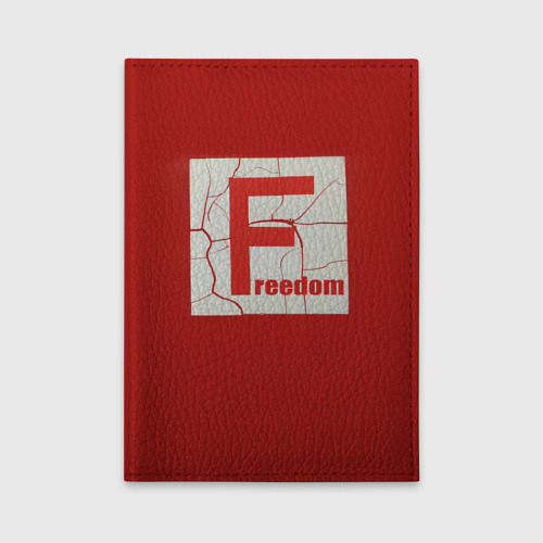 Обложка для автодокументов Freedom, цвет красный