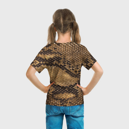 Детская футболка 3D Змеиная кожа, цвет 3D печать - фото 6