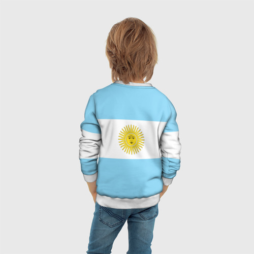 Детский свитшот 3D Аргентина, цвет 3D печать - фото 6
