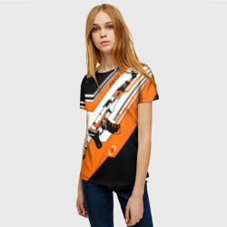 Женская футболка 3D Asiimov Counter-Strike - фото 2