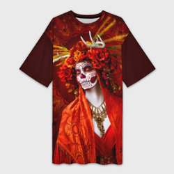 Платье-футболка 3D День мертвецов