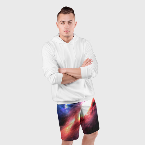 Мужские шорты спортивные Космический, цвет 3D печать - фото 5