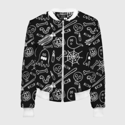 Женский бомбер 3D Призрачный арт