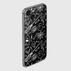 Чехол для iPhone 15 силиконовый с защитой камеры Призрачный арт - фото 2