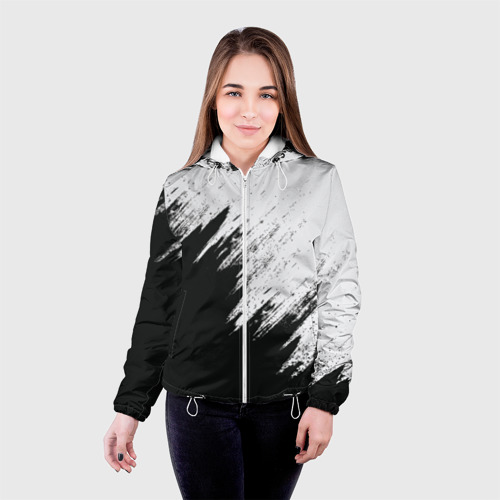 Женская куртка 3D Краска и ничего лишнего, цвет белый - фото 3