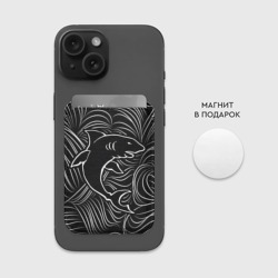 Картхолдер Magsafe магнитный Акула в морской пучине - фото 2