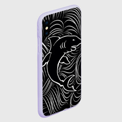 Чехол для iPhone XS Max матовый Акула в морской пучине - фото 2