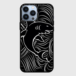 Чехол для iPhone 13 Pro Max Акула в морской пучине