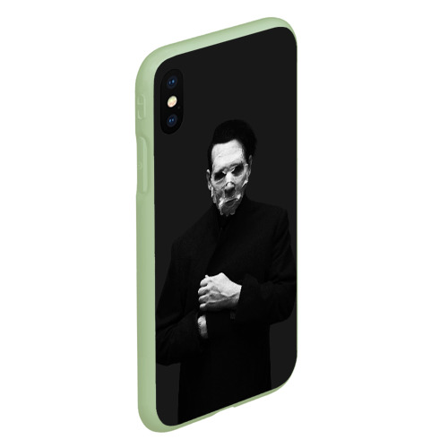 Чехол для iPhone XS Max матовый Marilyn Manson, цвет салатовый - фото 3