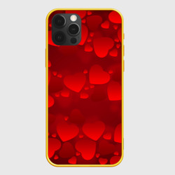 Чехол для iPhone 12 Pro Max Красные сердца