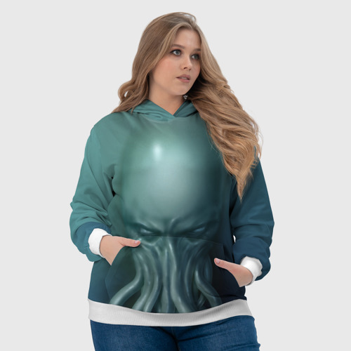 Женская толстовка 3D Ктулху, цвет 3D печать - фото 6