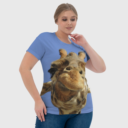 Женская футболка 3D Жирафик, цвет 3D печать - фото 6