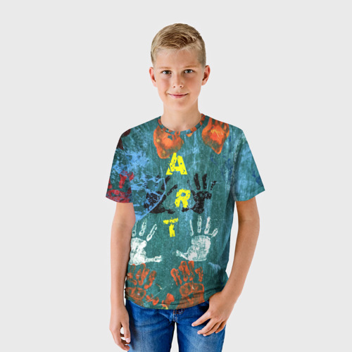 Детская футболка 3D с принтом Art, фото на моделе #1