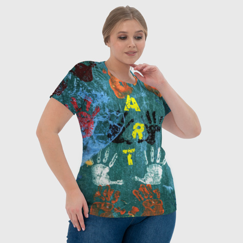 Женская футболка 3D с принтом Art, фото #4