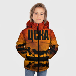 Зимняя куртка для мальчиков 3D ЦСКА воля - фото 2