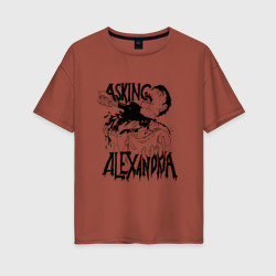 Asking Alexandria – Женская футболка хлопок Oversize с принтом купить со скидкой в -16%