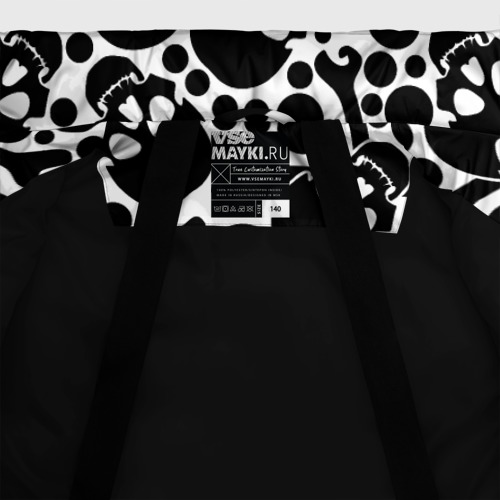 Зимняя куртка для мальчиков 3D Паттерн весёлый Роджер, цвет черный - фото 7