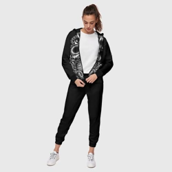 Женский костюм 3D Мексиканский череп на черном - фото 2