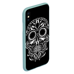 Чехол для iPhone XS Max матовый Мексиканский череп - фото 2
