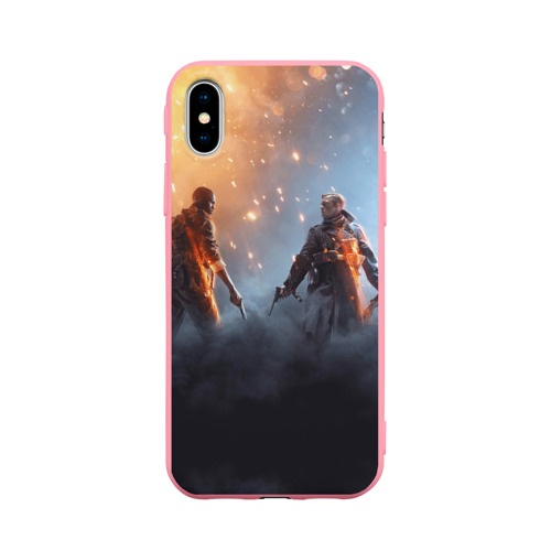 Чехол для iPhone X матовый Battlefield 1