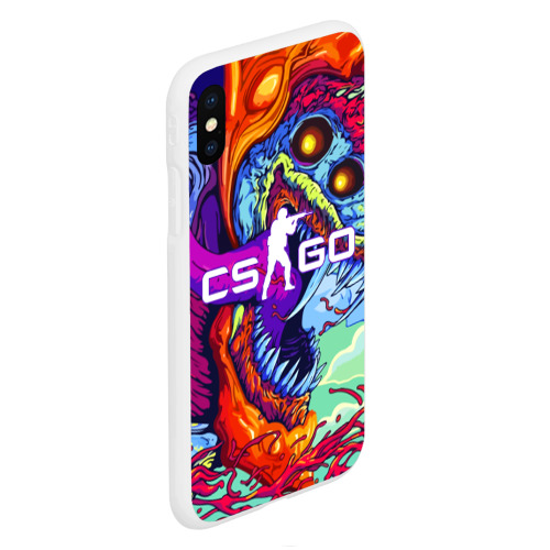 Чехол для iPhone XS Max матовый Counter-Strike Global Offensive monsters, цвет белый - фото 3