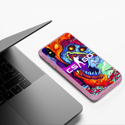 Чехол для iPhone XS Max матовый Counter-Strike Global Offensive monsters, цвет розовый - фото 5