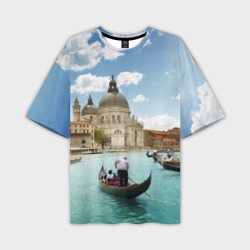 Мужская футболка oversize 3D Венеция