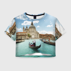 Женская футболка Crop-top 3D Венеция