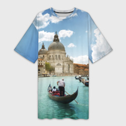 Платье-футболка 3D Венеция
