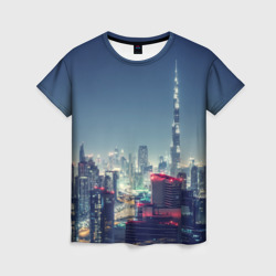 Женская футболка 3D Дубай