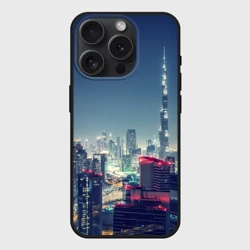 Чехол силиконовый для Apple iPhone 15 Pro матовый Дубай