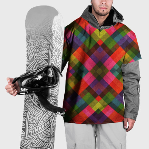 Накидка на куртку 3D Разноцветные кубики, цвет 3D печать