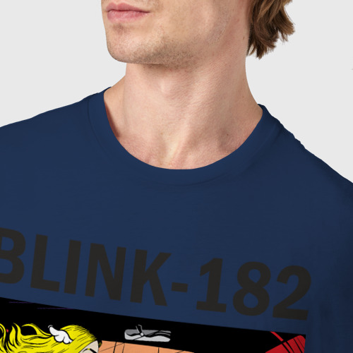 Мужская футболка хлопок California, цвет темно-синий - фото 6