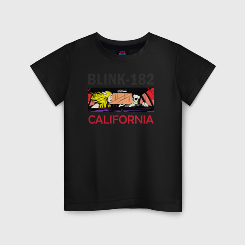 Детская футболка хлопок California, цвет черный