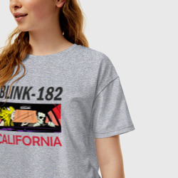 Женская футболка хлопок Oversize California - фото 2